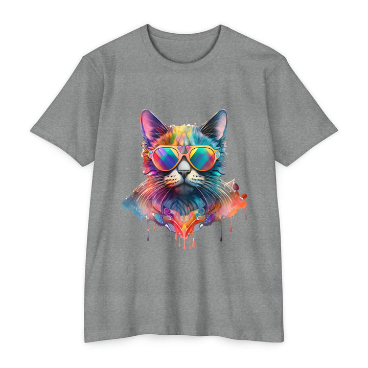 Groovy Beats Cat Top - Unisex DJ Cat T-Shirt