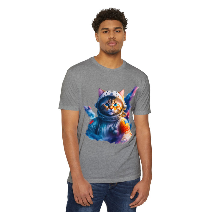 Cosmic Catstronaut Top - Unisex Space Odyssey T-Shirt