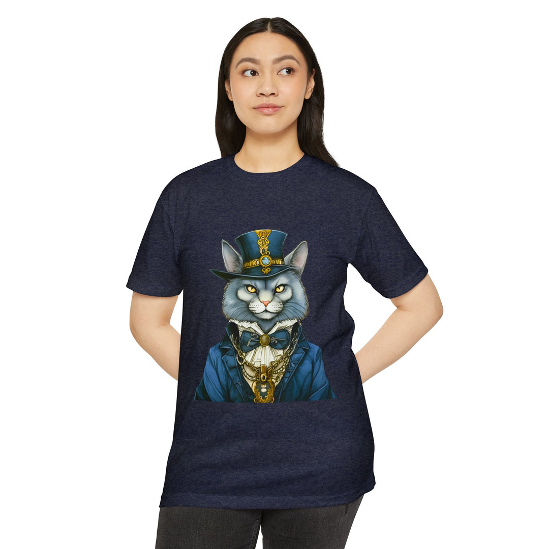 Victorian Gentlecat Top - Unisex Steampunk Cat T-Shirt