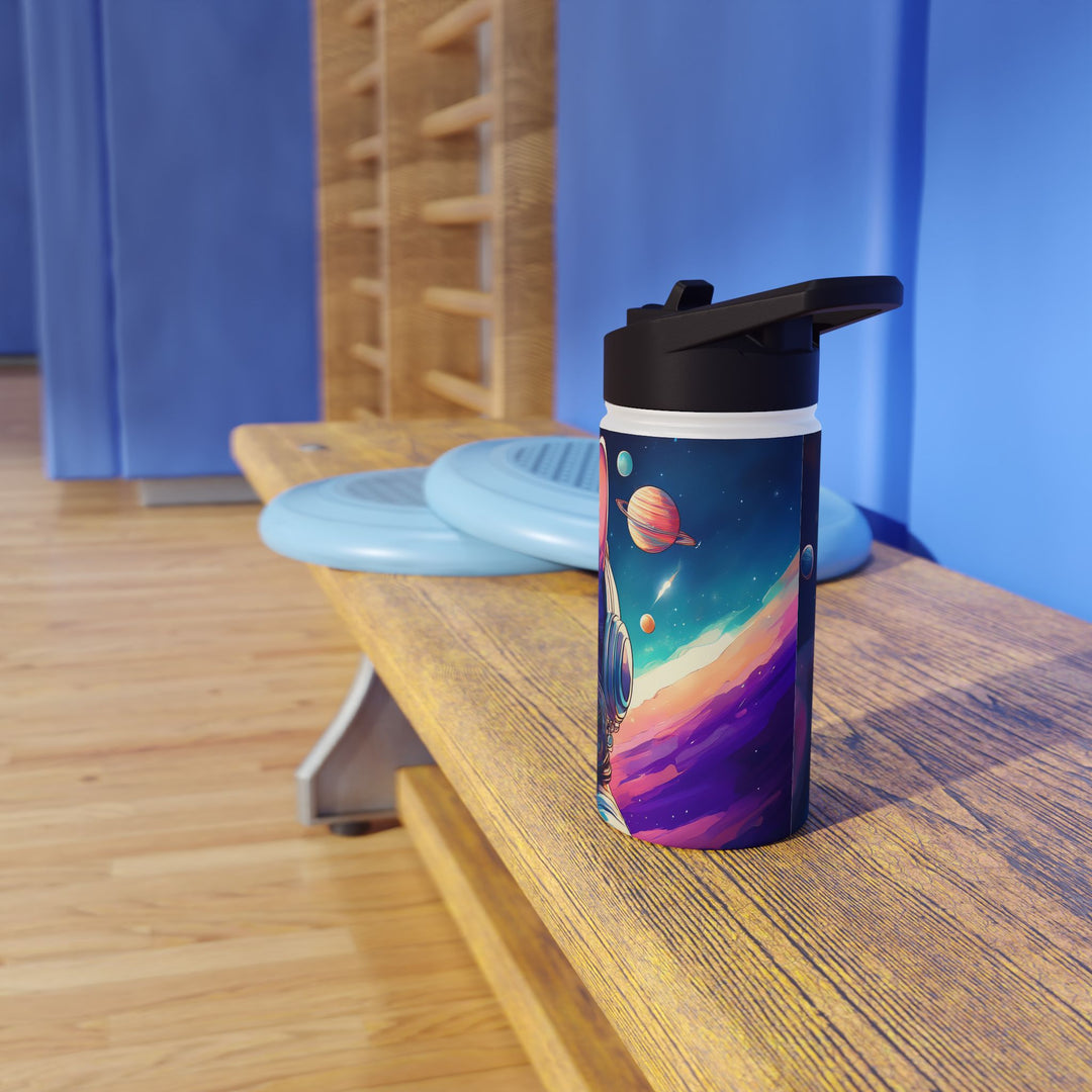 Cosmic Explorer Cat Stainless Steel Water Bottle – Out of This World Hydration