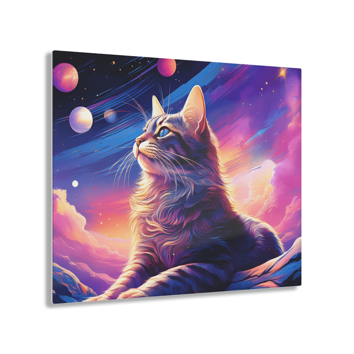 Celestial Feline – Acrylic Print