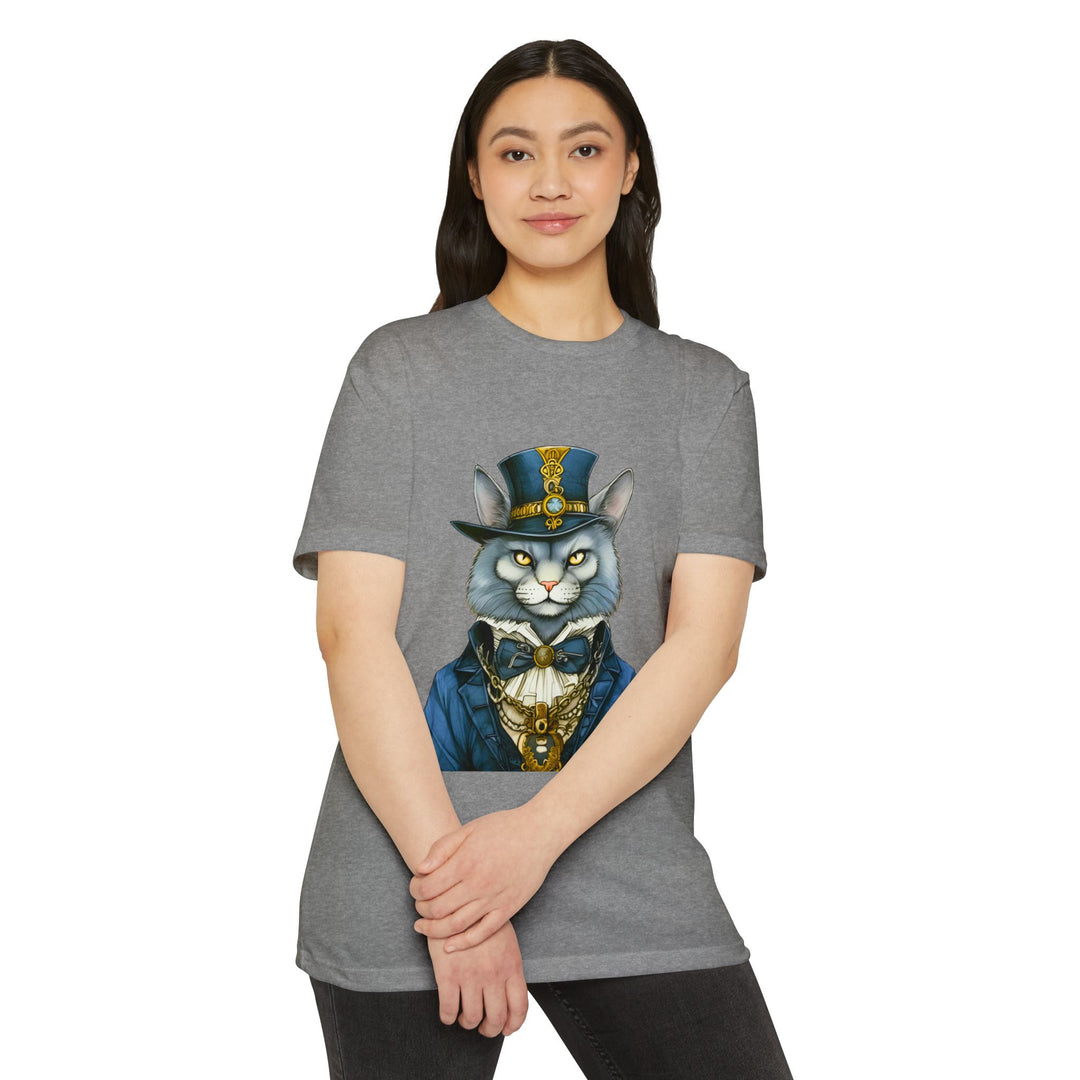 Victorian Gentlecat Top - Unisex Steampunk Cat T-Shirt