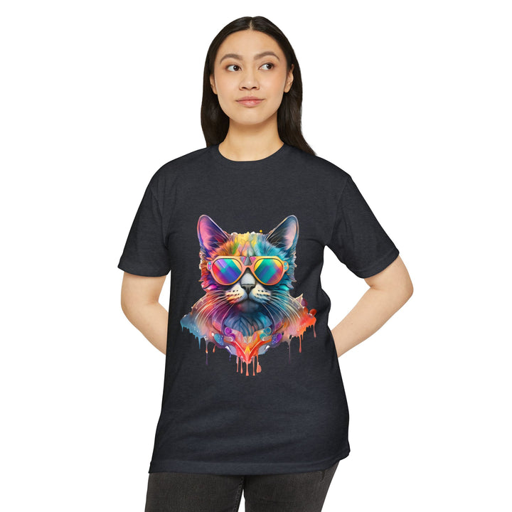 Groovy Beats Cat Top - Unisex DJ Cat T-Shirt