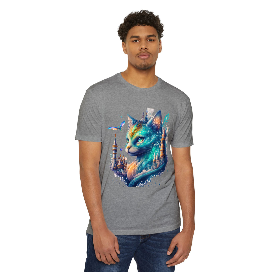 Enchanted Forest Feline Top - Unisex Fantasy Art T-Shirt