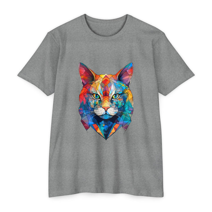 Kaleidoscope Cat Top - Unisex Ultra-Soft CVC Jersey T-Shirt