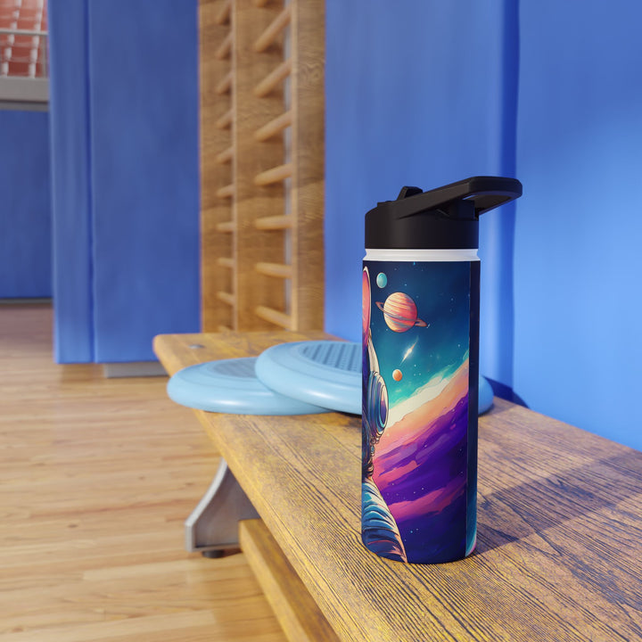 Cosmic Explorer Cat Stainless Steel Water Bottle – Out of This World Hydration