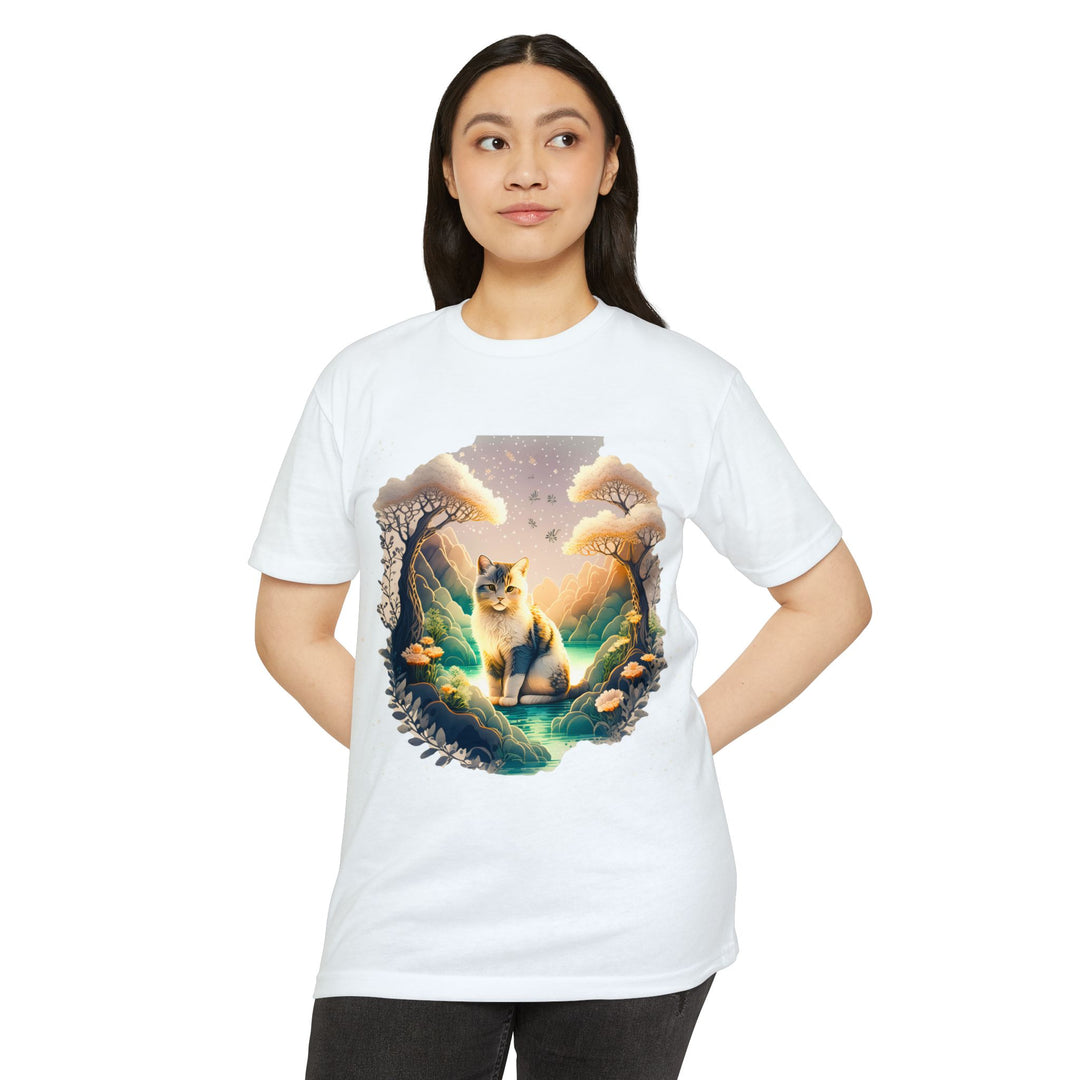 Mystic Grove Cat Top - Unisex Enchanted Forest T-Shirt