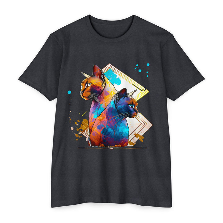 Dual Vision Cat Top - Unisex Graphic Illusion T-Shirt