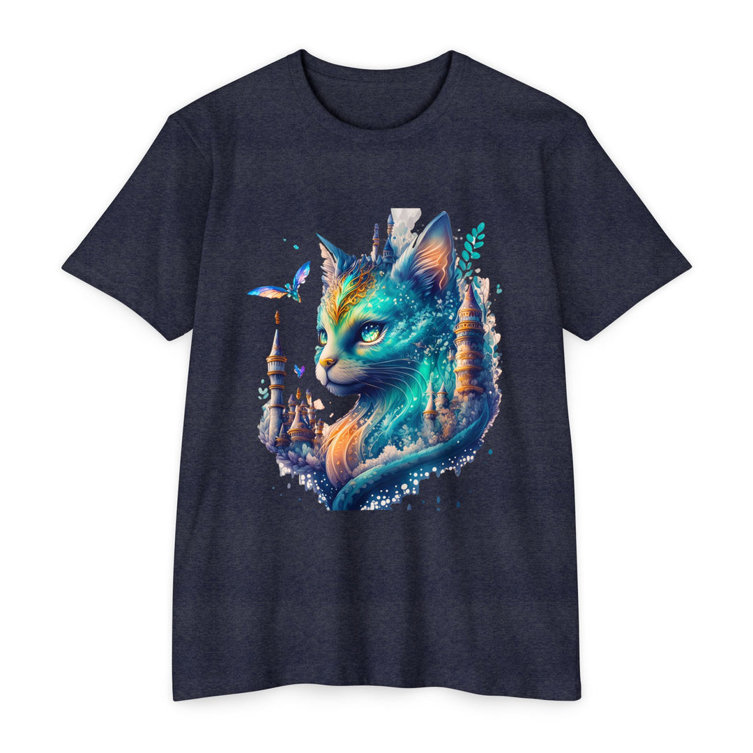 Enchanted Forest Feline Top - Unisex Fantasy Art T-Shirt