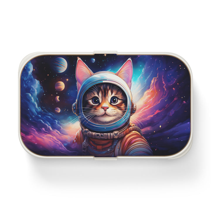 Bento Lunchbox with Space Cat Design – Stylish & Eco-Friendly Food Storage