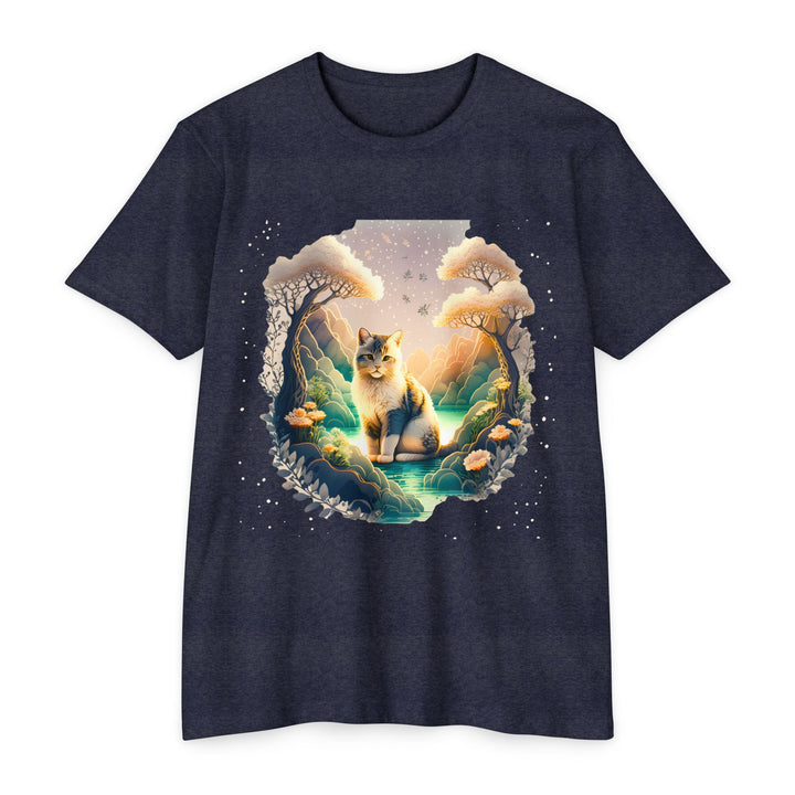 Mystic Grove Cat Top - Unisex Enchanted Forest T-Shirt