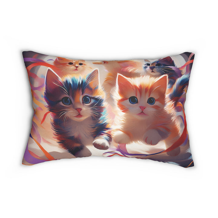 Bundle of Joy Kittens Lumbar Pillow – Cuteness and Comfort in One Adorable Design