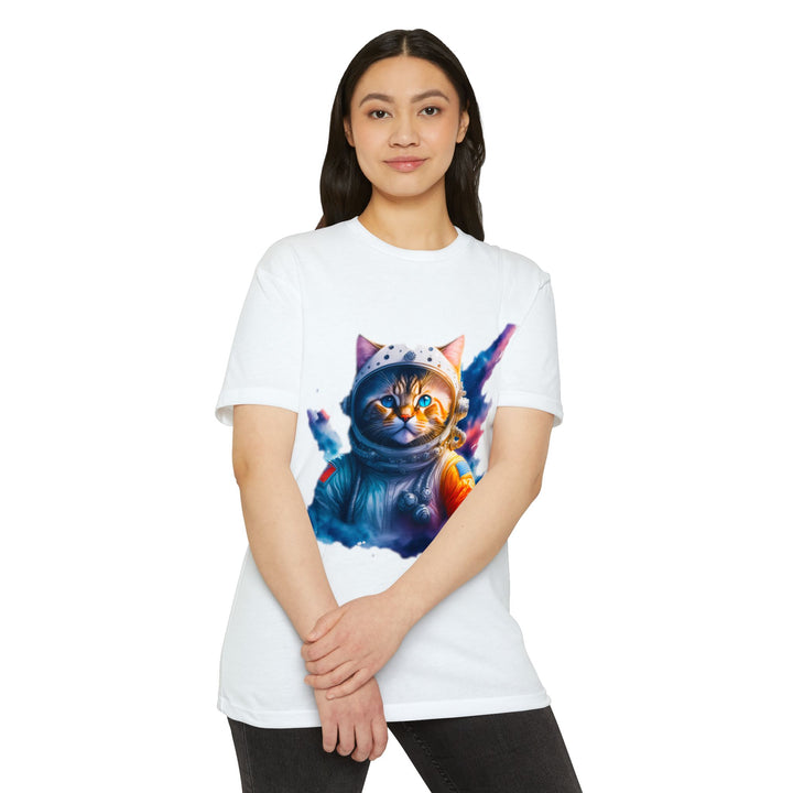 Cosmic Catstronaut Top - Unisex Space Odyssey T-Shirt