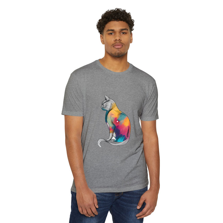 Psychedelic Cat T-Shirt - Hypnotic Feline Art