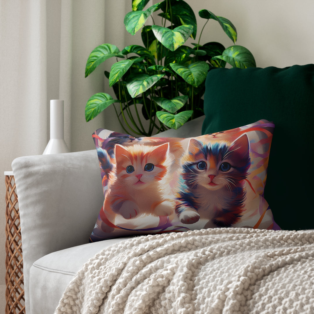 Bundle of Joy Kittens Lumbar Pillow – Cuteness and Comfort in One Adorable Design