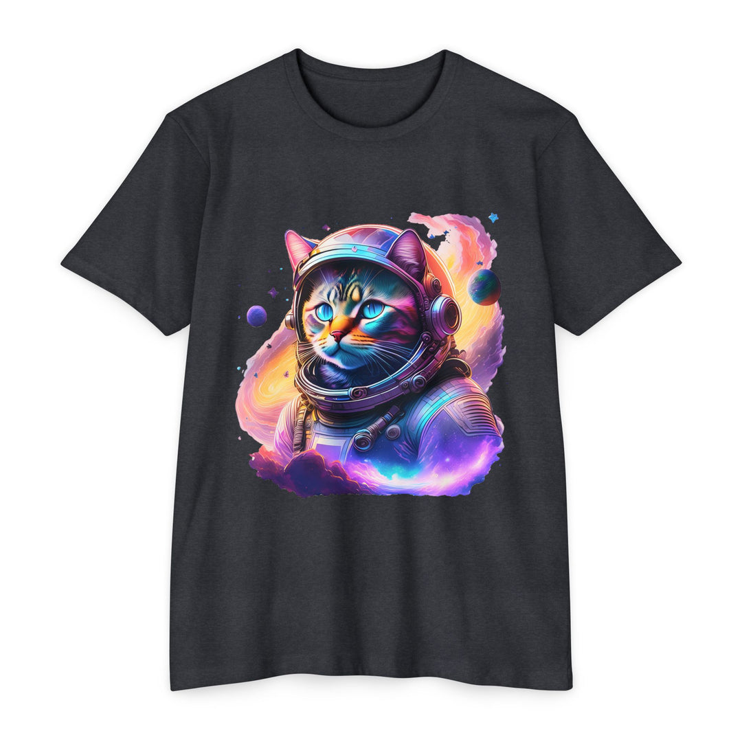 Galactic Explorer Cat Top - Unisex Astronaut Cat T-Shirt