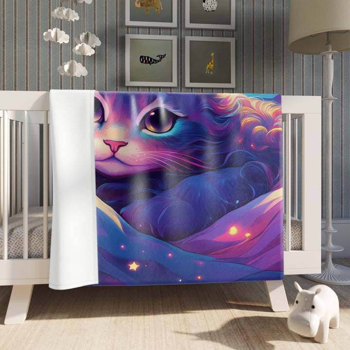 Cosmic Comfort Cat Throw Blanket – Your Cozy Portal to Dreamland