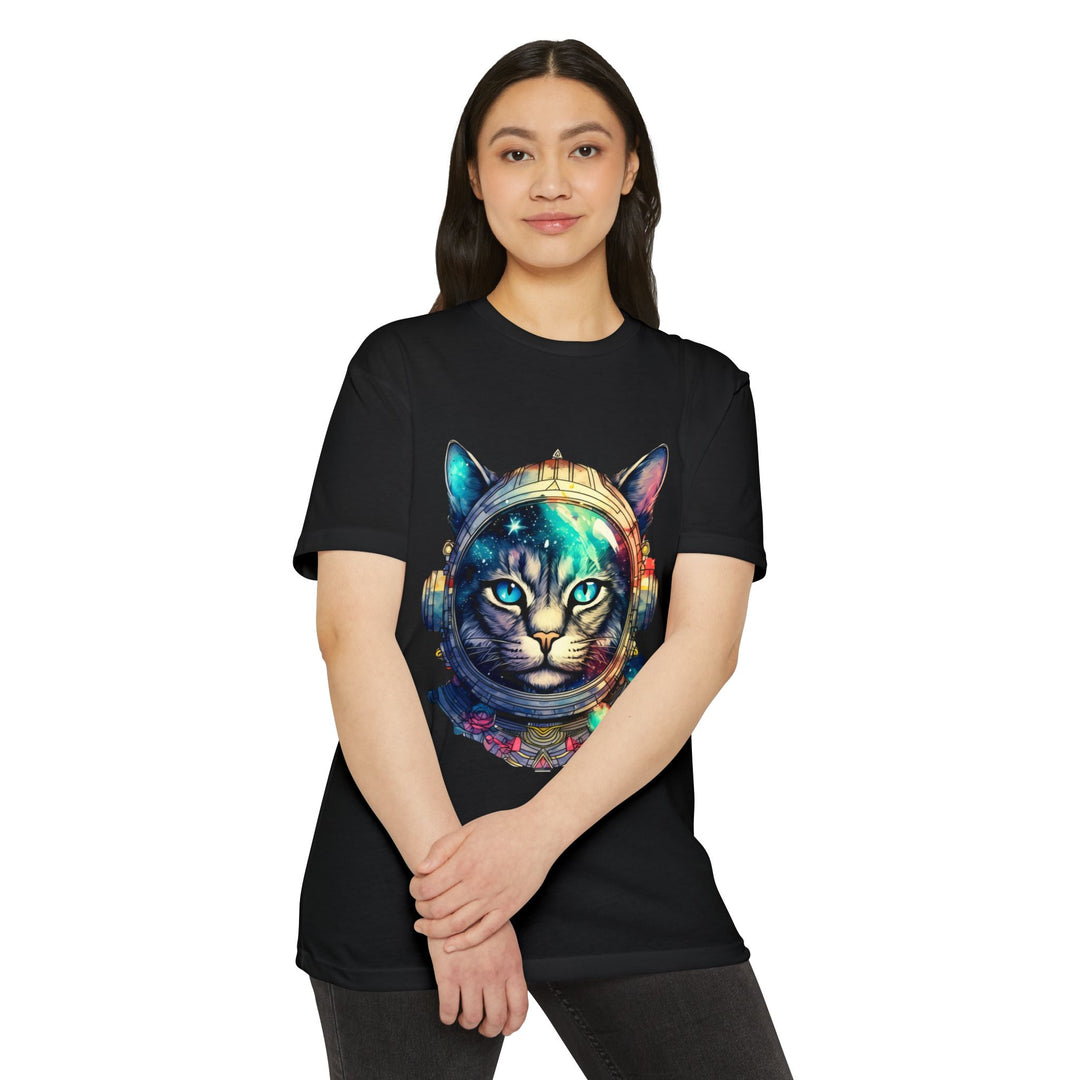 Galactic Explorer Cat Top - Unisex Cosmic Adventure T-Shirt