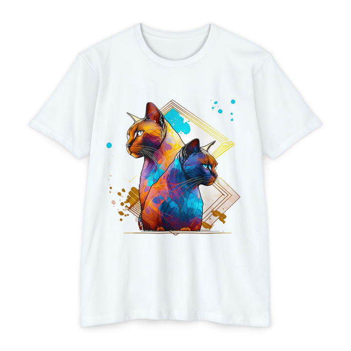 Dual Vision Cat Top - Unisex Graphic Illusion T-Shirt