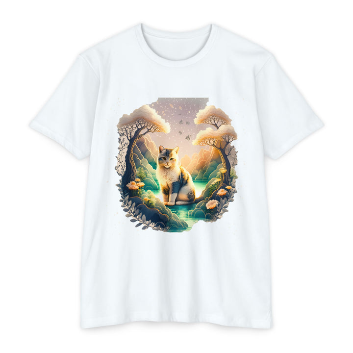 Mystic Grove Cat Top - Unisex Enchanted Forest T-Shirt