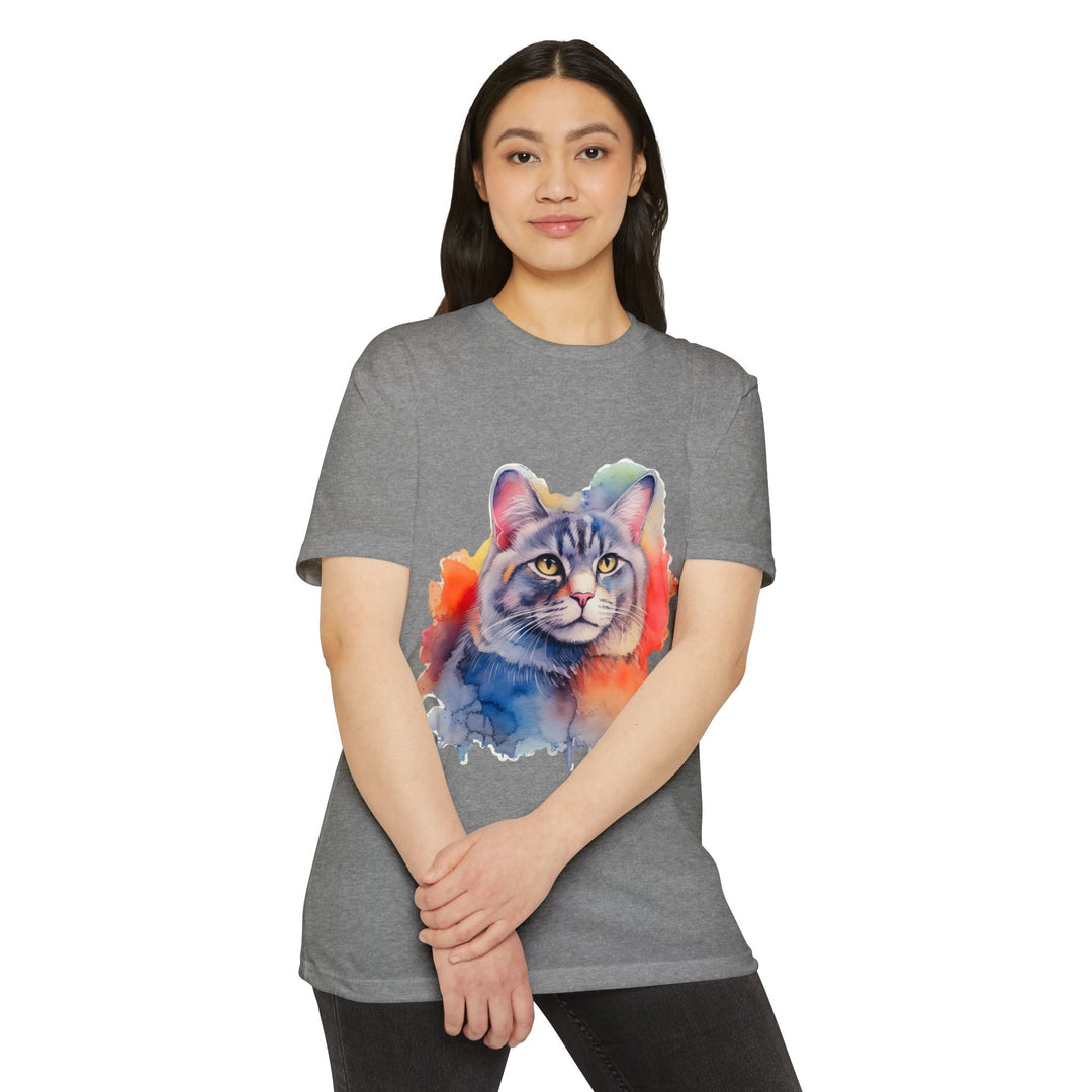 Watercolor Majesty Shirt - Artistic Cat Portrait