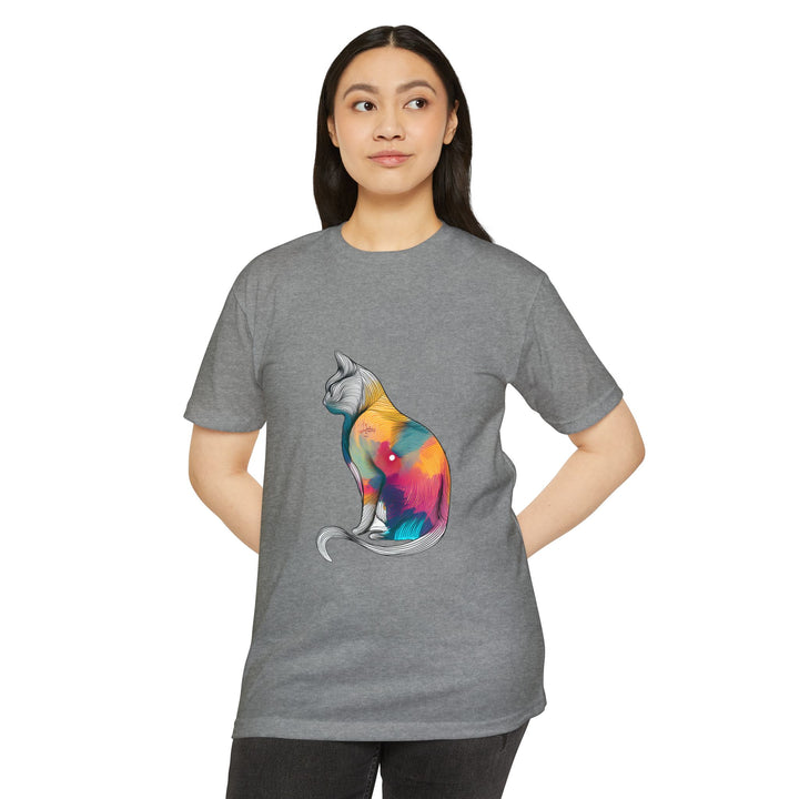 Psychedelic Cat T-Shirt - Hypnotic Feline Art