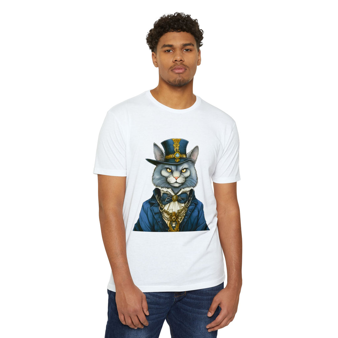 Victorian Gentlecat Top - Unisex Steampunk Cat T-Shirt