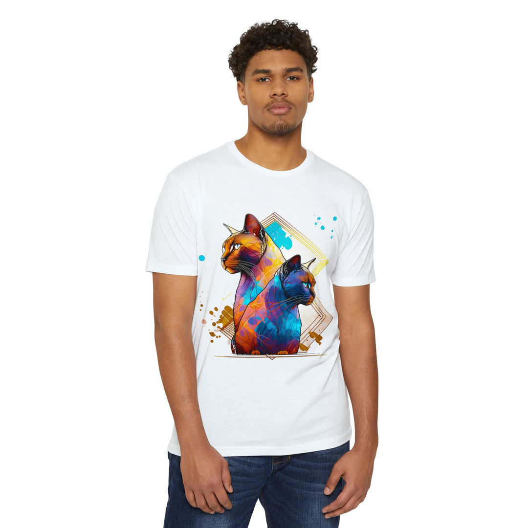 Dual Vision Cat Top - Unisex Graphic Illusion T-Shirt