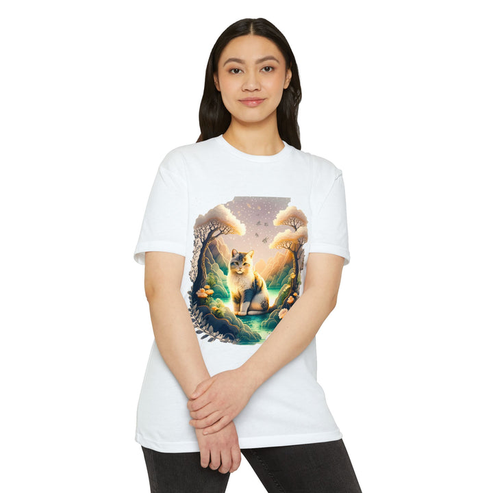 Mystic Grove Cat Top - Unisex Enchanted Forest T-Shirt