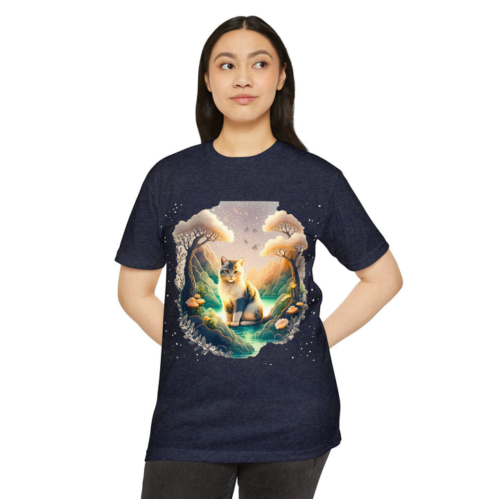 Mystic Grove Cat Top - Unisex Enchanted Forest T-Shirt