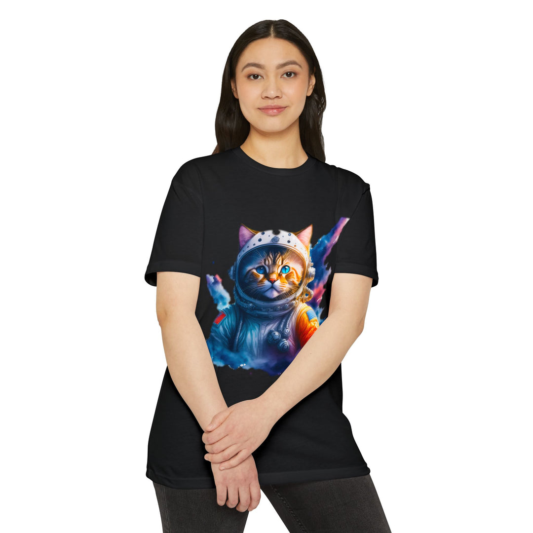 Cosmic Catstronaut Top - Unisex Space Odyssey T-Shirt