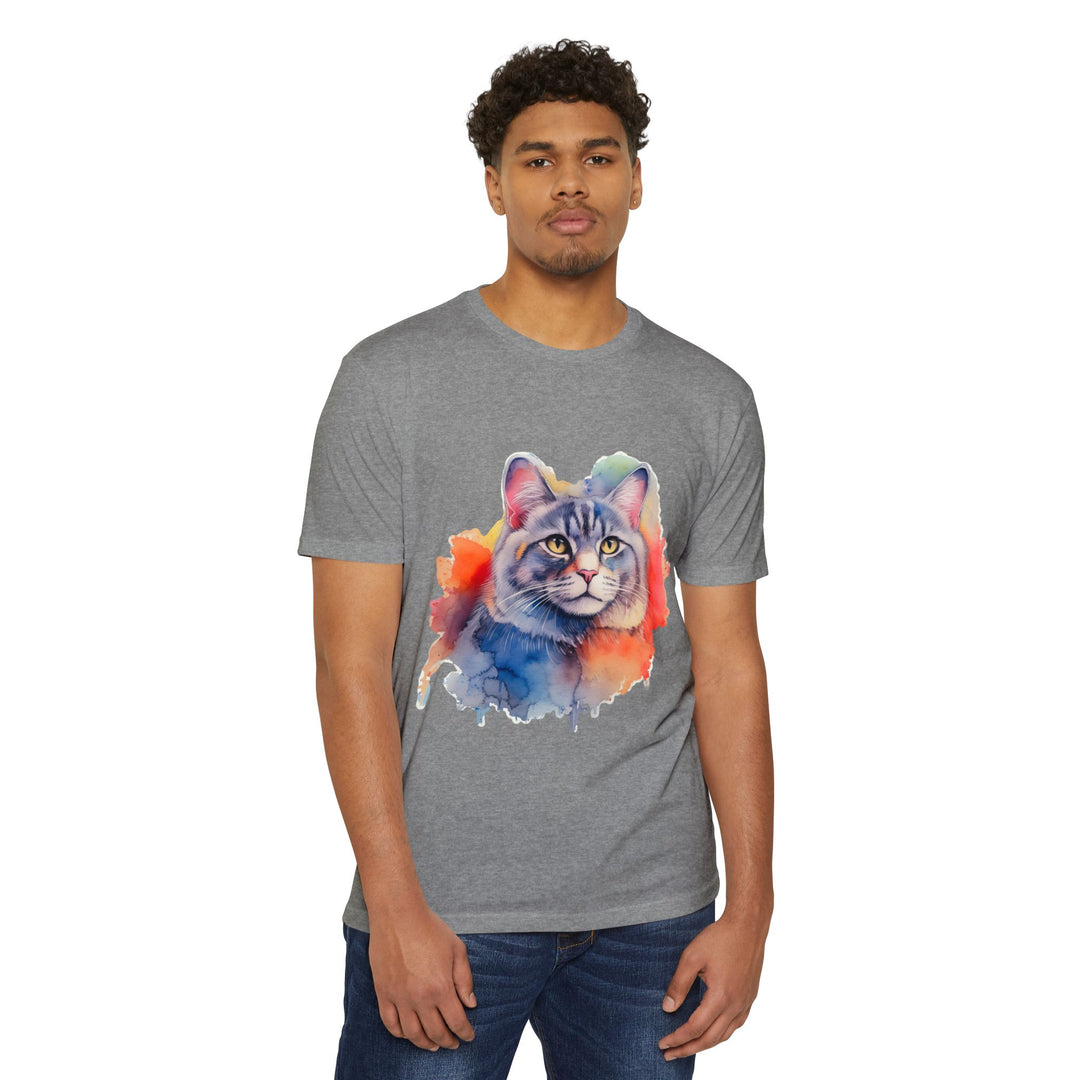 Watercolor Majesty Shirt - Artistic Cat Portrait