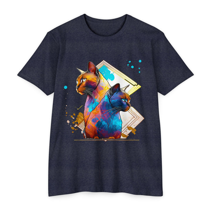 Dual Vision Cat Top - Unisex Graphic Illusion T-Shirt