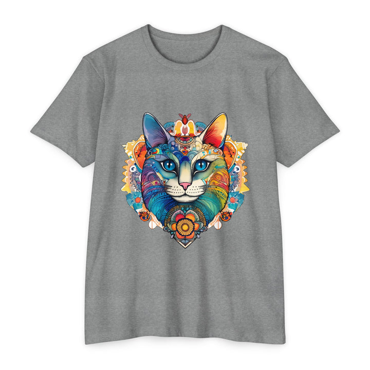 Bohemian Mandala Cat Shirt - Vibrant Feline Art Design