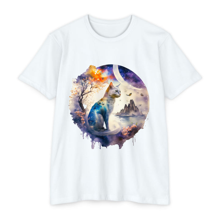 Cosmic Dreams Cat Top - Unisex Lunar Fantasy T-Shirt