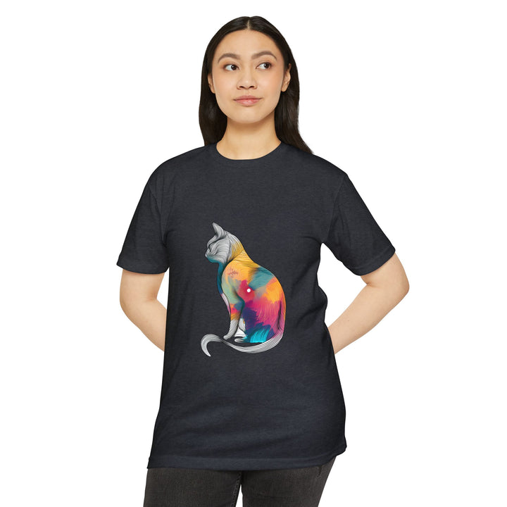 Psychedelic Cat T-Shirt - Hypnotic Feline Art