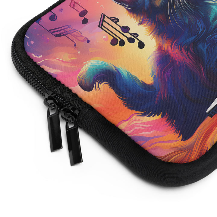 Feline Composer: Musical Inspiration Laptop Sleeve