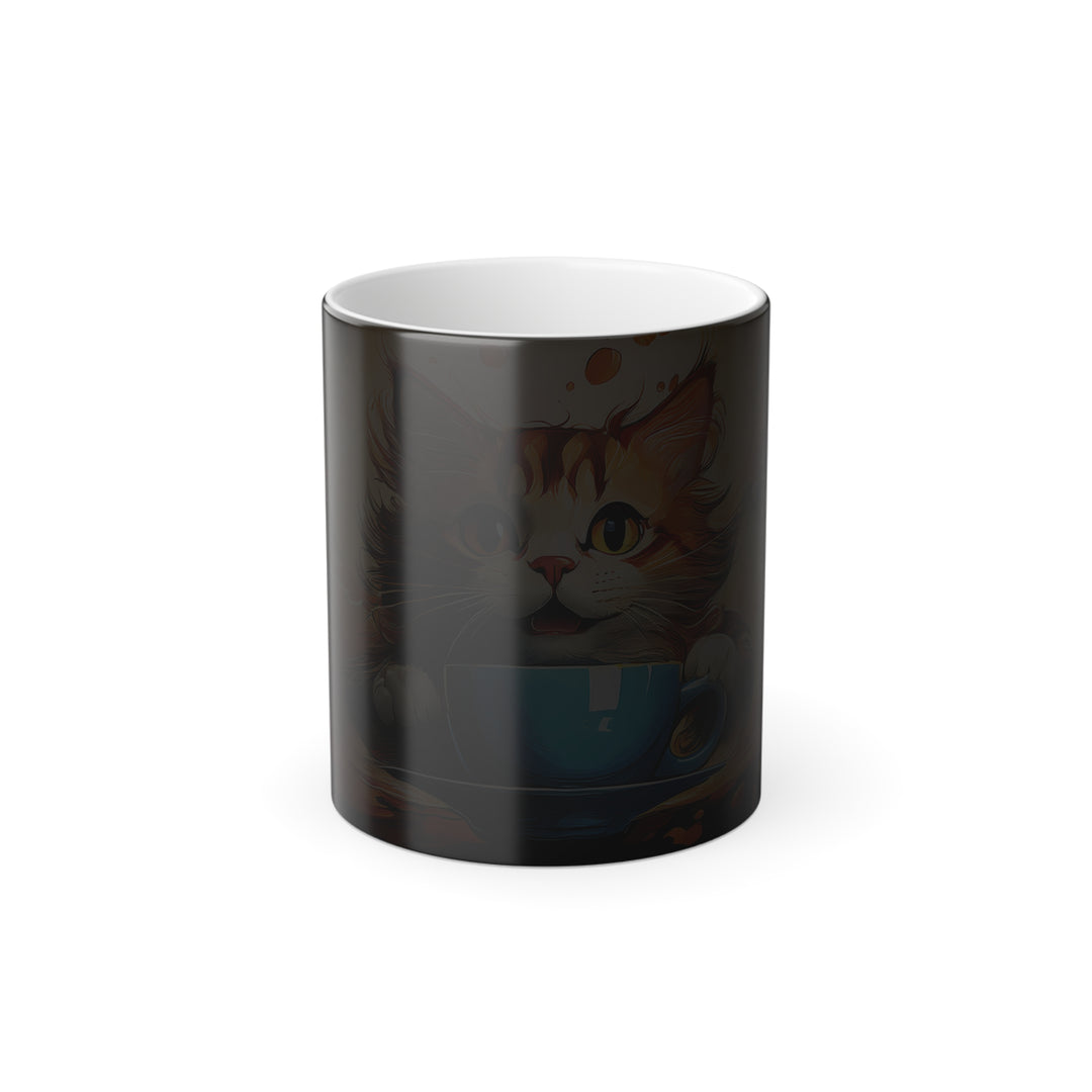 Enchanting Moments: Color-Changing Cat Mug