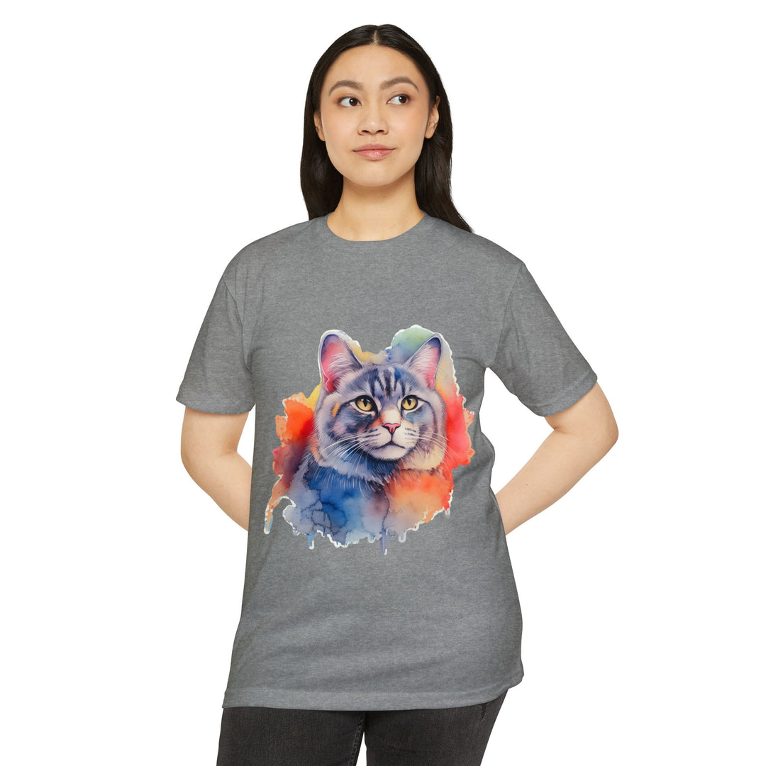 Watercolor Majesty Shirt - Artistic Cat Portrait