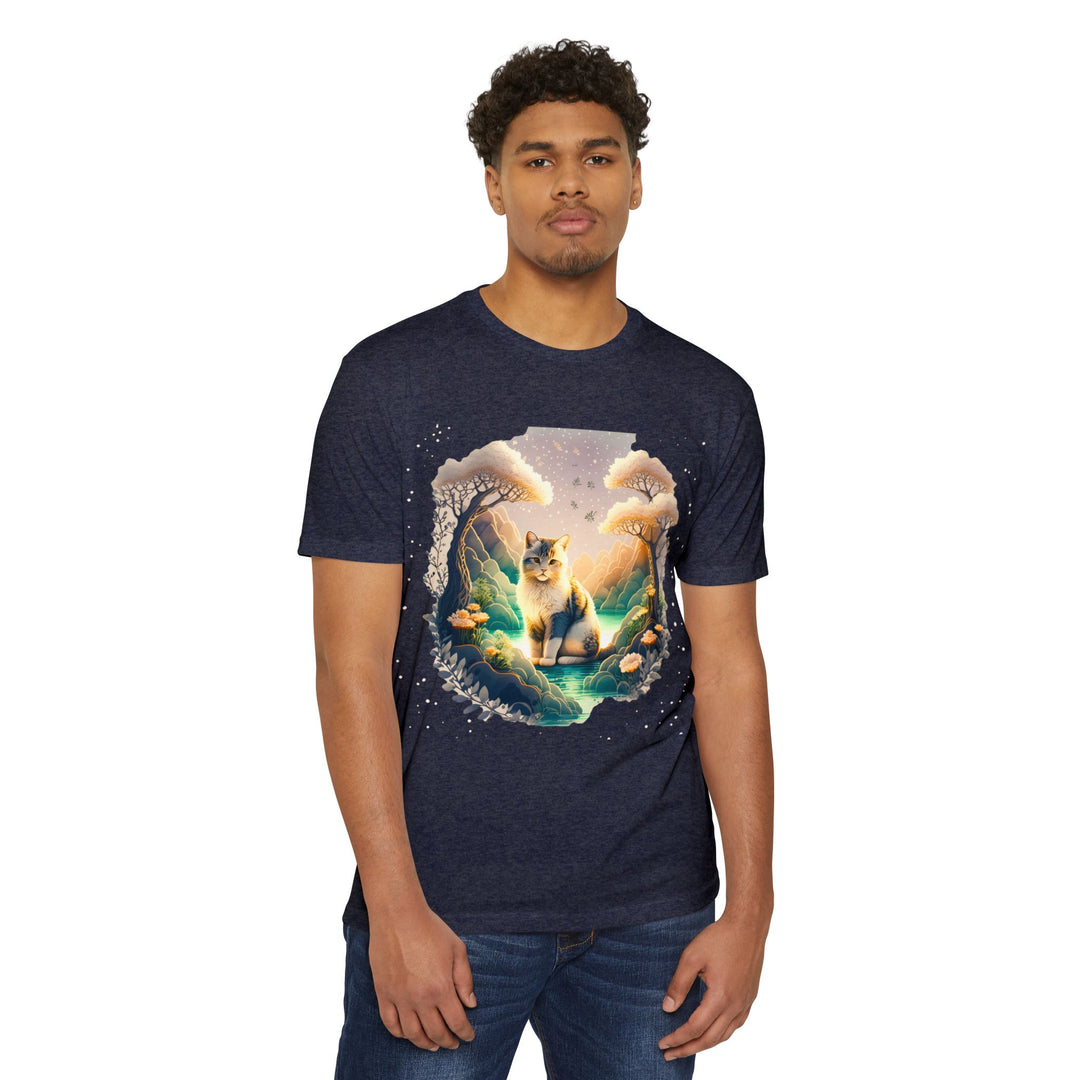 Mystic Grove Cat Top - Unisex Enchanted Forest T-Shirt