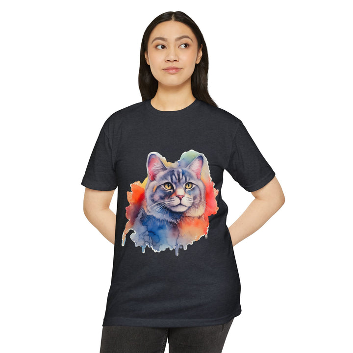 Watercolor Majesty Shirt - Artistic Cat Portrait