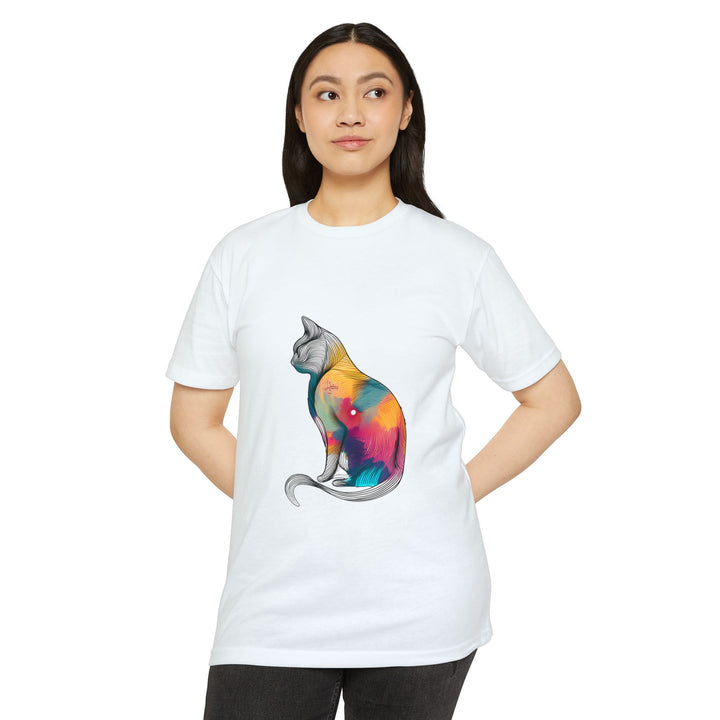 Psychedelic Cat T-Shirt - Hypnotic Feline Art