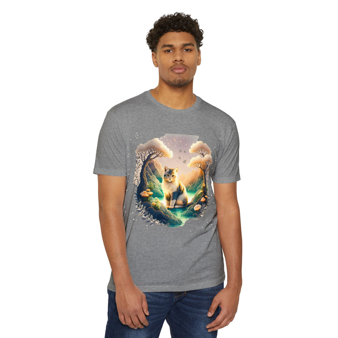 Mystic Grove Cat Top - Unisex Enchanted Forest T-Shirt