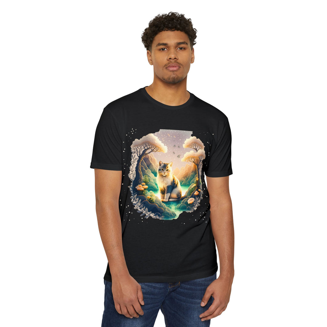 Mystic Grove Cat Top - Unisex Enchanted Forest T-Shirt