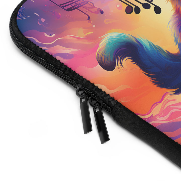 Feline Composer: Musical Inspiration Laptop Sleeve