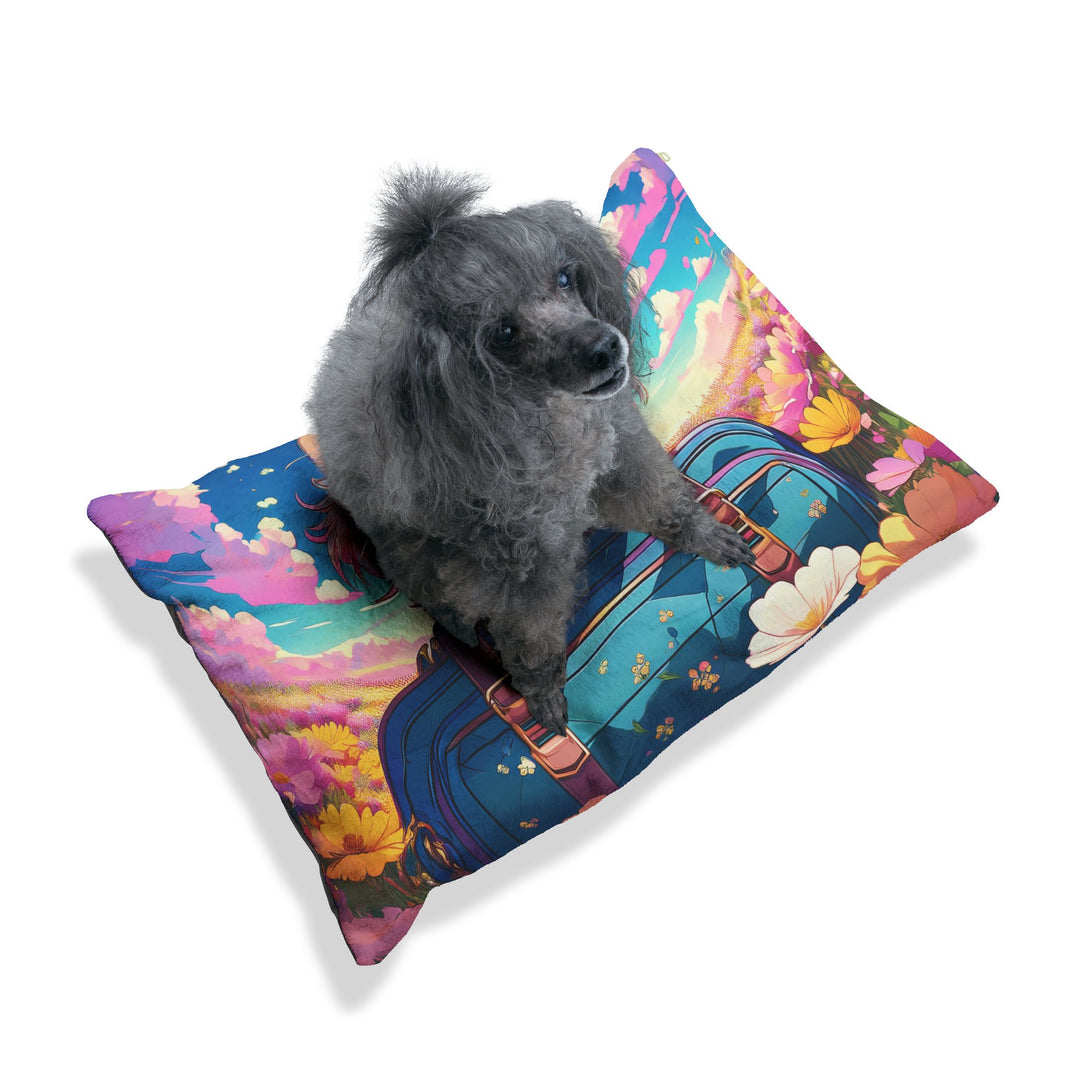 Dreamy Fields Cat Pet Bed – Cozy & Stylish Lounging for Your Furry Friend