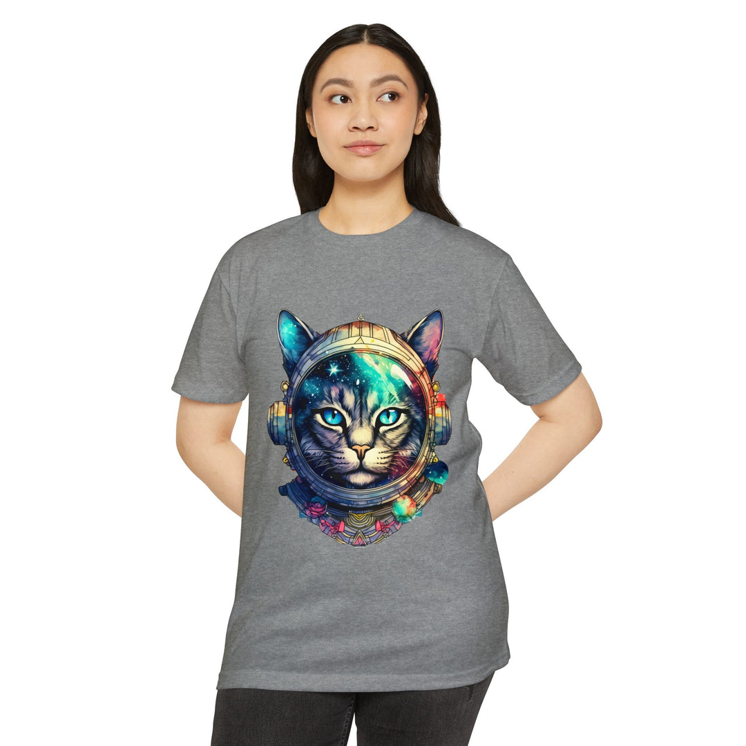 Galactic Explorer Cat Top - Unisex Cosmic Adventure T-Shirt