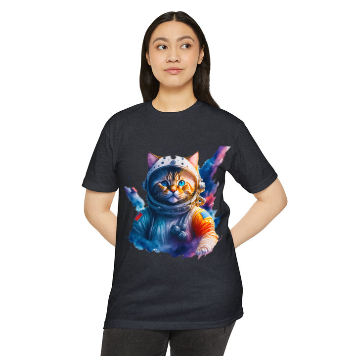 Cosmic Catstronaut Top - Unisex Space Odyssey T-Shirt