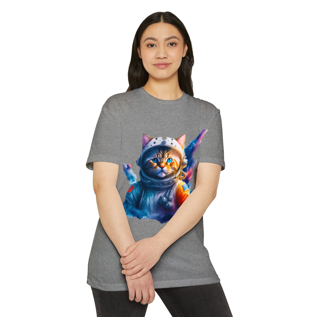 Cosmic Catstronaut Top - Unisex Space Odyssey T-Shirt