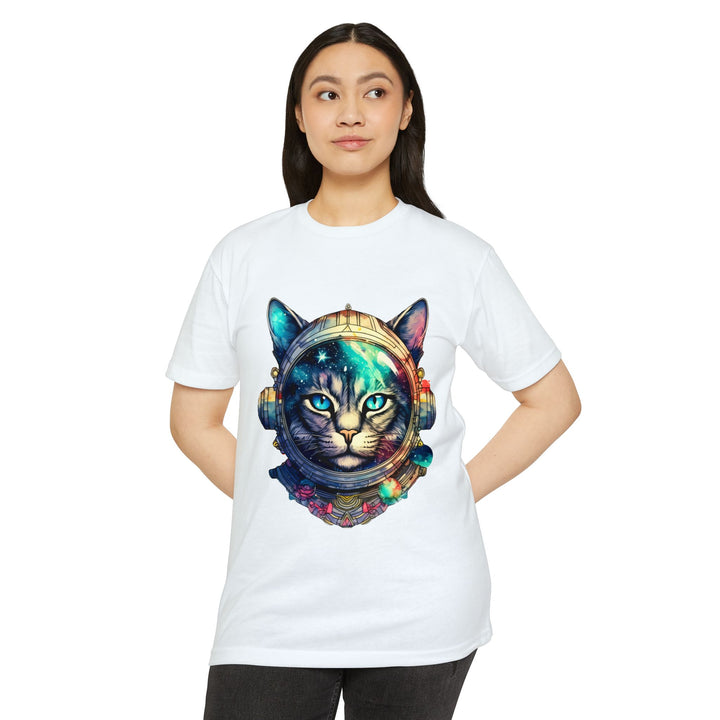 Galactic Explorer Cat Top - Unisex Cosmic Adventure T-Shirt